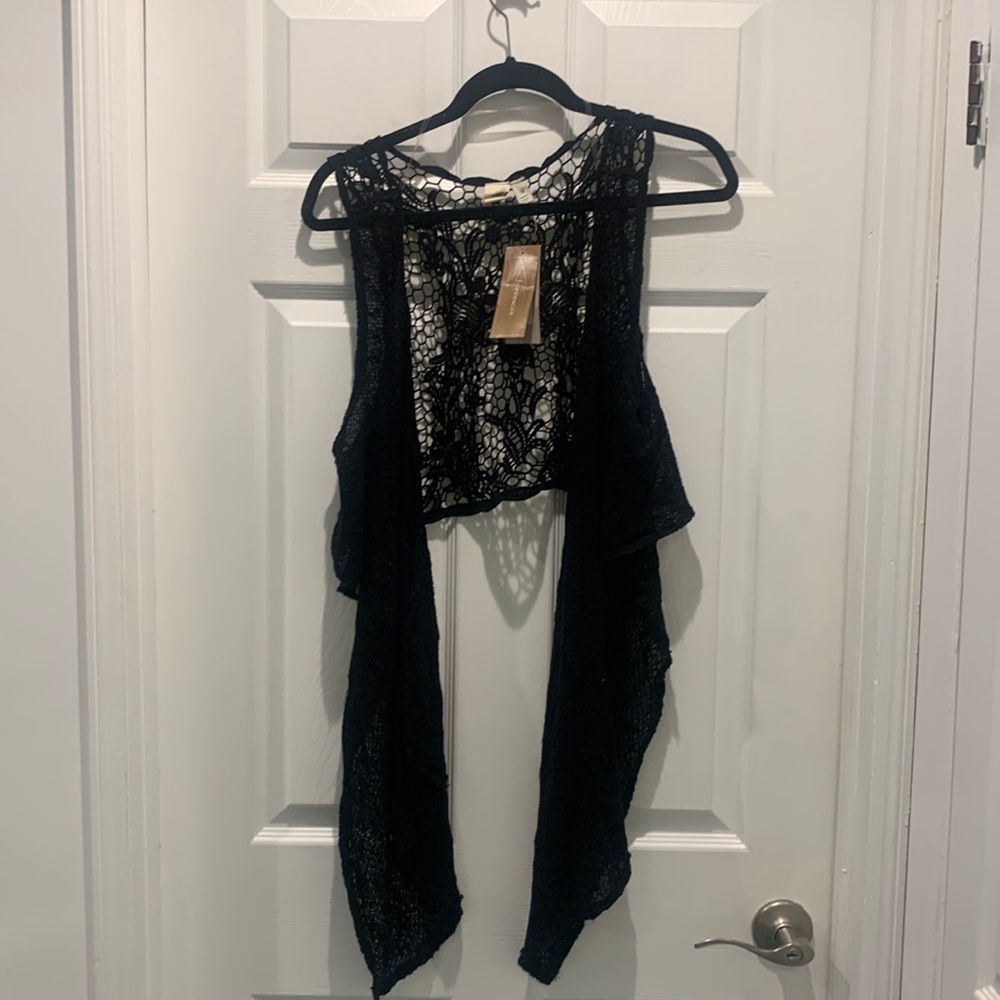 Francesca’s Knit Tank Cardigan Size M NWT